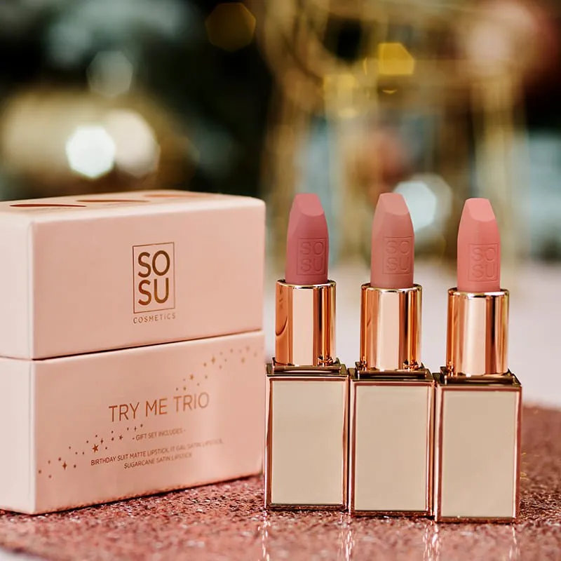 SOSU Cosmetics Try Me Trio Gift Set Discontinued