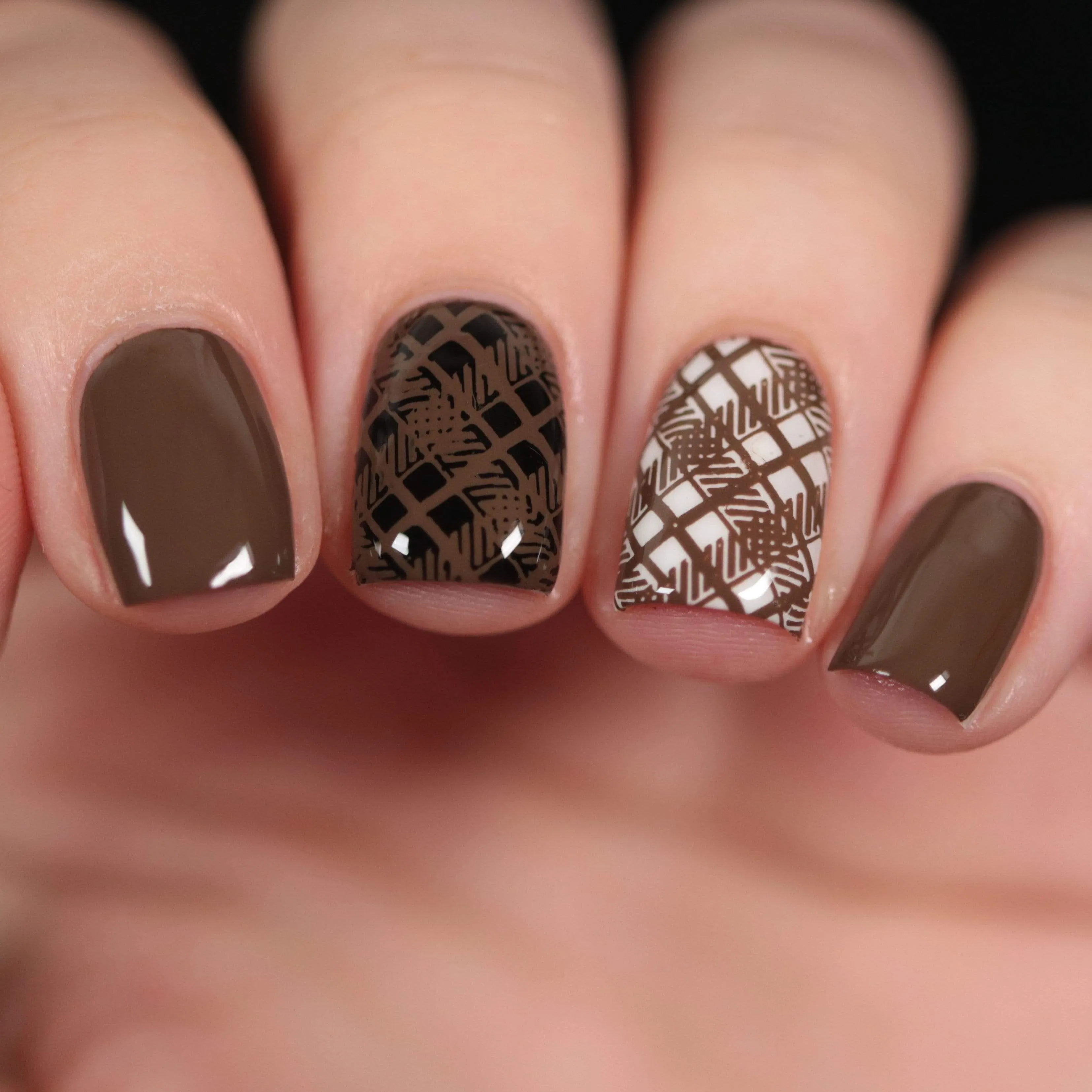 Sugar   Spice: Cocoa (B351) - Chocolate Brown Stamping Polish