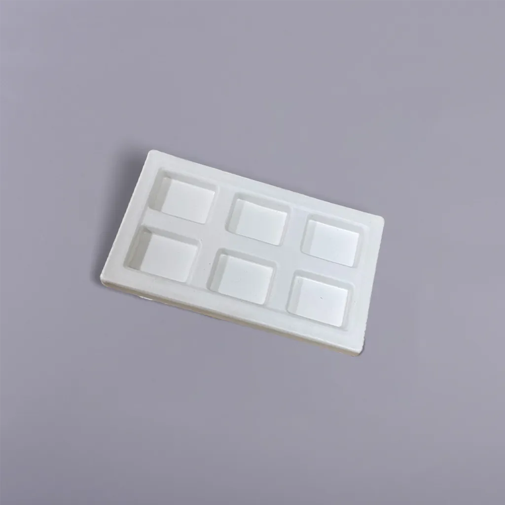 Sustainable Pulp Molded Eyeshadow Palette Packaging Insert