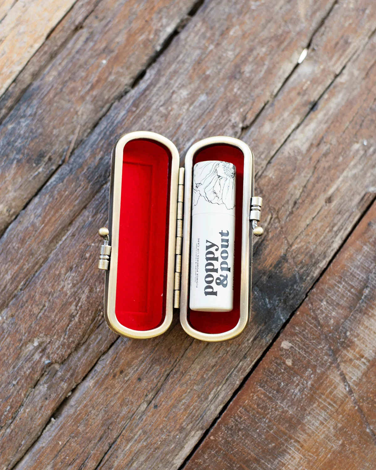Vintage Embroidered Lipstick Case