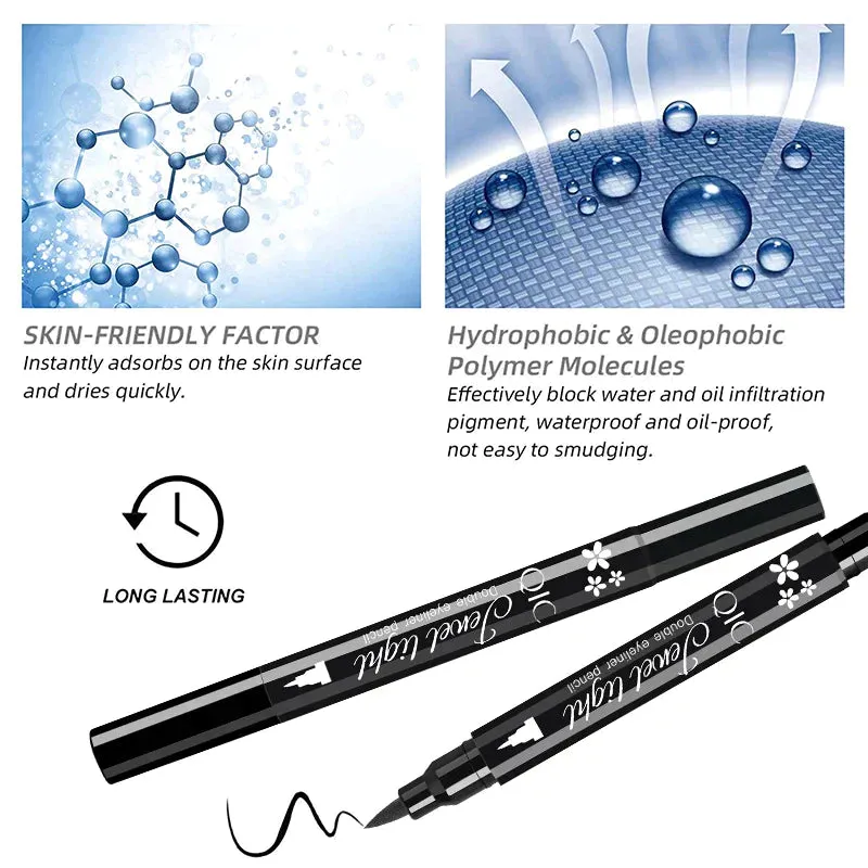 Waterproof double-headed seal eyeliner