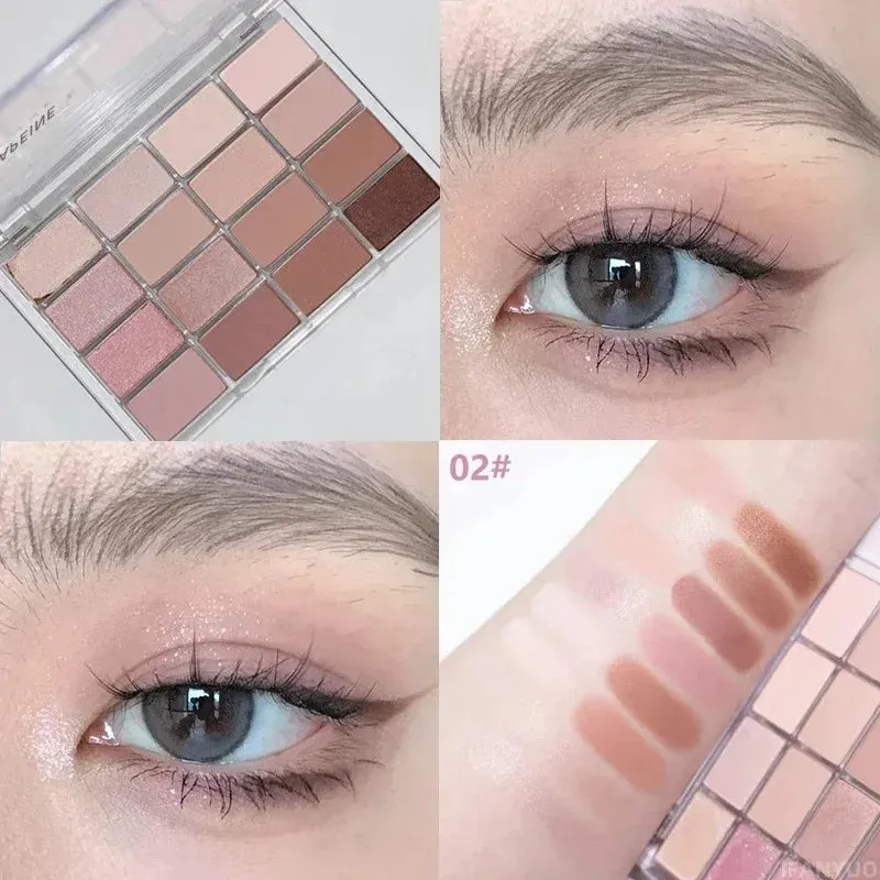 Yeknu 20 Colors Matte Glitter Eyeshadow Palette Korean Makeup Pearly Eye Shadow Waterproof Acrylic Shadow Palettes Women Cosmetics