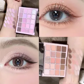 Yeknu 20 Colors Matte Glitter Eyeshadow Palette Korean Makeup Pearly Eye Shadow Waterproof Acrylic Shadow Palettes Women Cosmetics